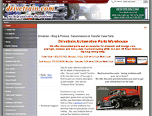 Tablet Screenshot of drivetrain.com