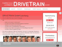 Tablet Screenshot of drivetrain.de